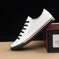 wholesale high quality men canvas shoes male black student casual shoes white flat bottomed sneakers shoes