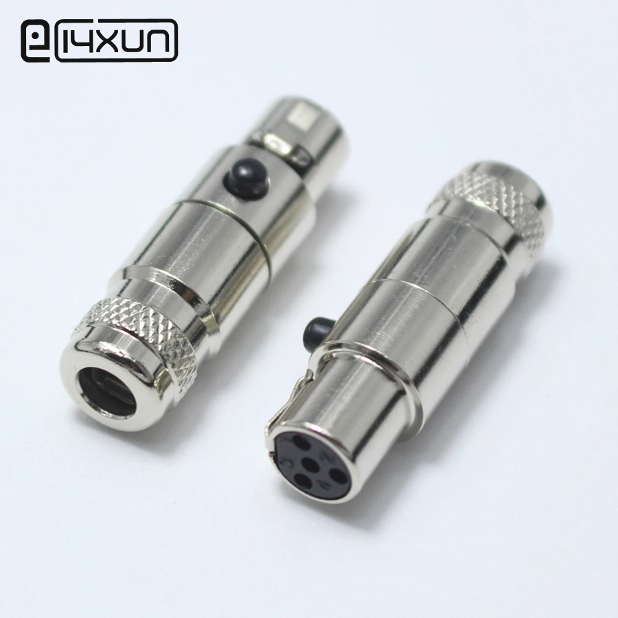 1 шт. металлический разъем для микрофона Mini XLR 4 Pin гнездовой маленький P адаптер