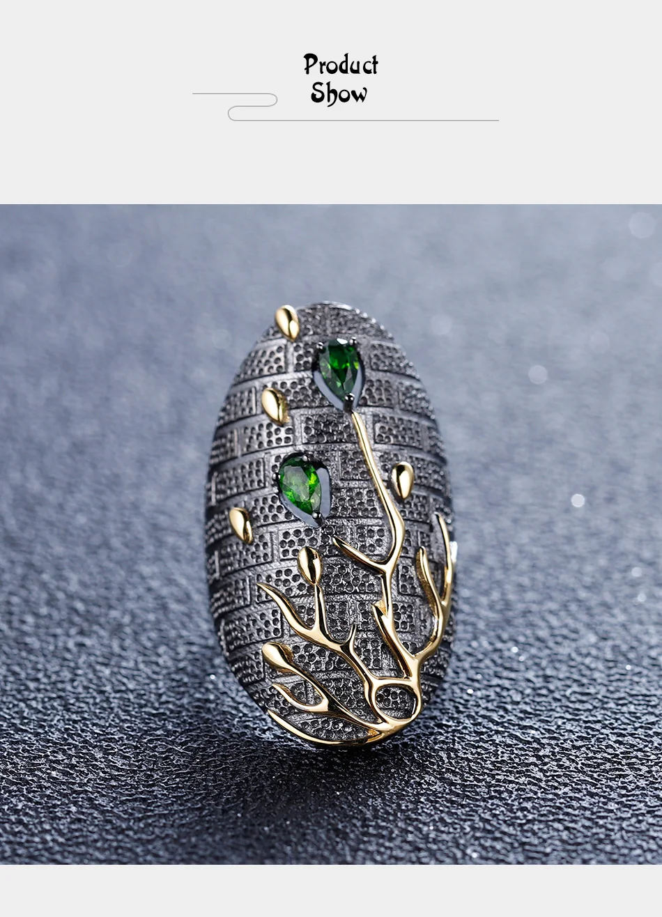 Gem балетки 0.39Ct натуральный аметист драгоценные камни палец кольцо 925 пробы серебра ручной работы кольца в виде веток для Для женщин Bijoux(украшения своими руками