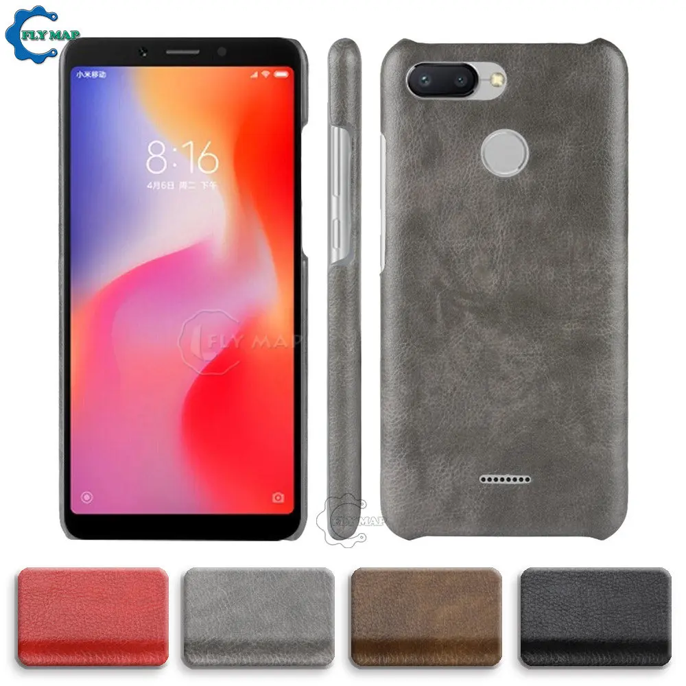 Жесткий кожаный чехол для Xiaomi Redmi 6 6A 6Pro защитный силиконовый телефона Xiao mi Red Redmi6 A6