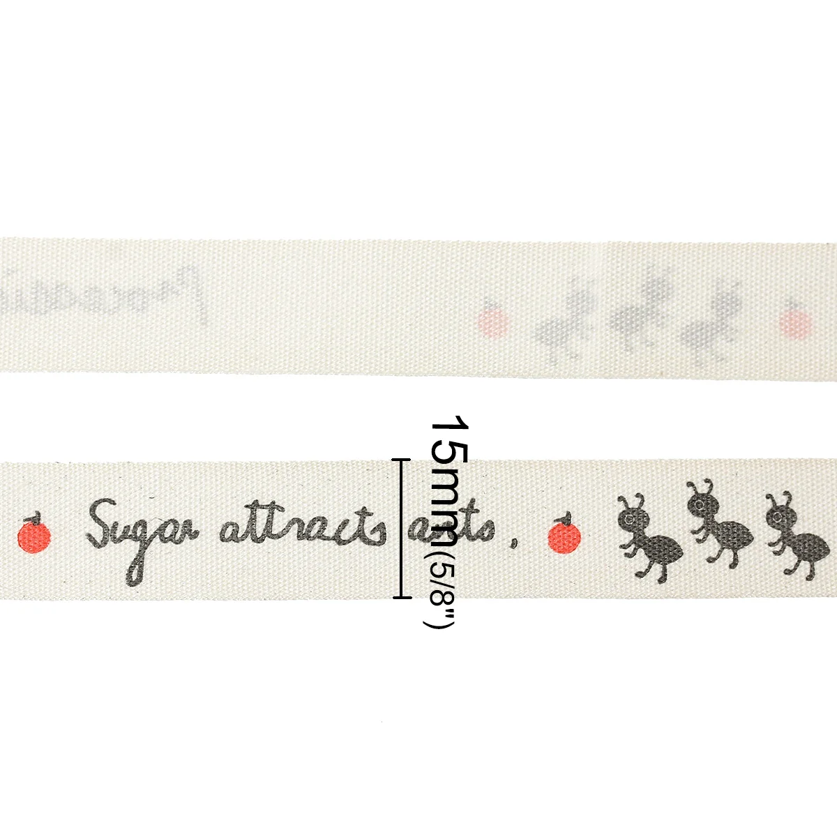 Хлопок Швейные Лента ручная работа сделай сам ремесло красные черные Apple муравьи