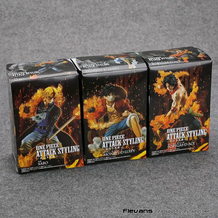 Аниме One Piece 9-11 см 3 шт./компл. Luffy &amp Ace Sabo brother ПВХ экшн-Фигурки игрушки куклы |
