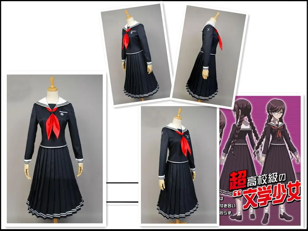 Горячая аниме Danganronpa Dangan Ronpa 2 Fukawa Toko косплей костюм для женщин и девочек школьная