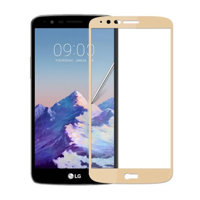 Закаленное стекло с полным покрытием из алюминия для LG Stylus 3 Stylo защита экрана