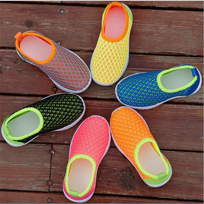 MHYONS 2018 Kids Shoes Children's Net Breathable Sneakers Boys Girl Casual Sports Brand Student Running Baby Sneaker | Детская