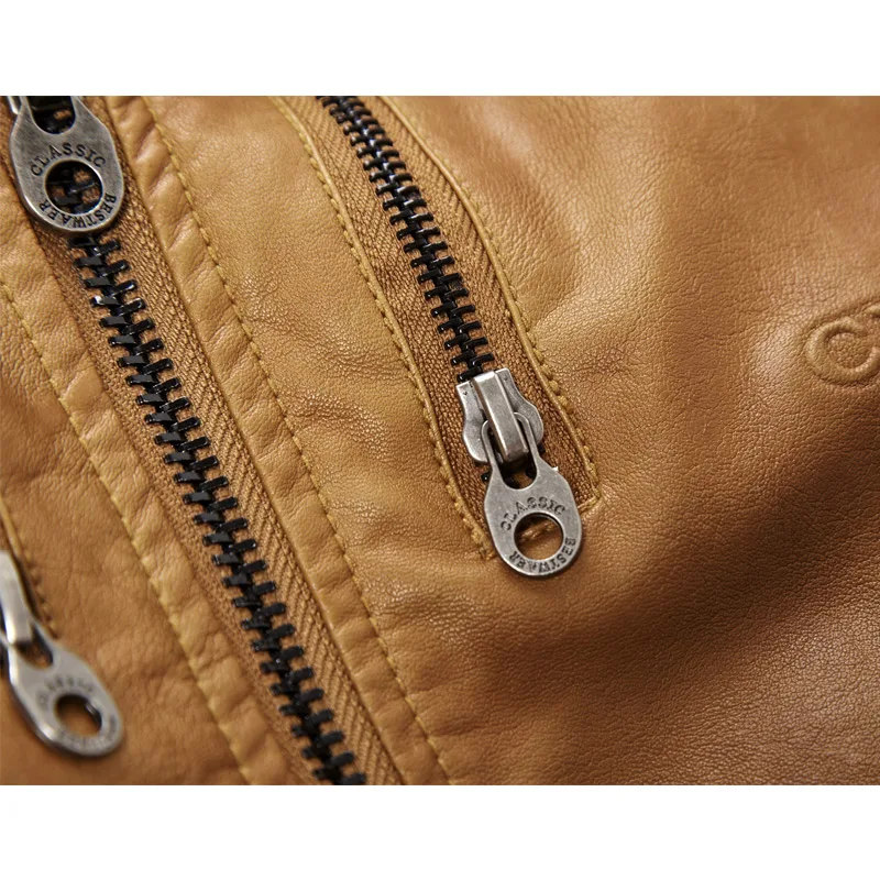 Мужская кожаная куртка с капюшоном размера плюс модная Повседневная парка