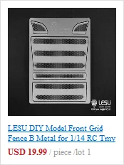 LESU 1/14 Tmy RC MAN тягач модель автомобиля Модернизированный металлический ящик для инструментов A TH04726