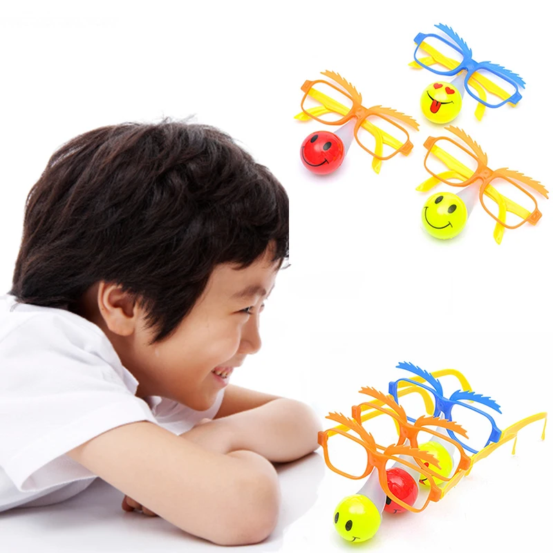 Забавные флэш-очки детские игрушки играющие светящиеся на носу светильник