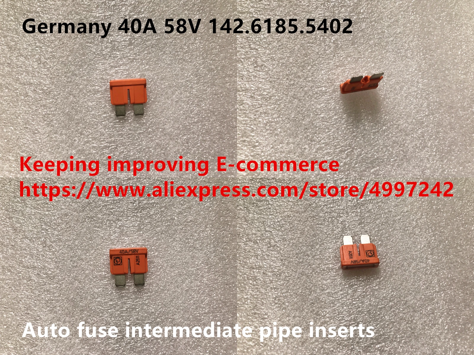 

Original new 100% 40A 58V 142.6185.5402 car fuse intermediate pipe inserts