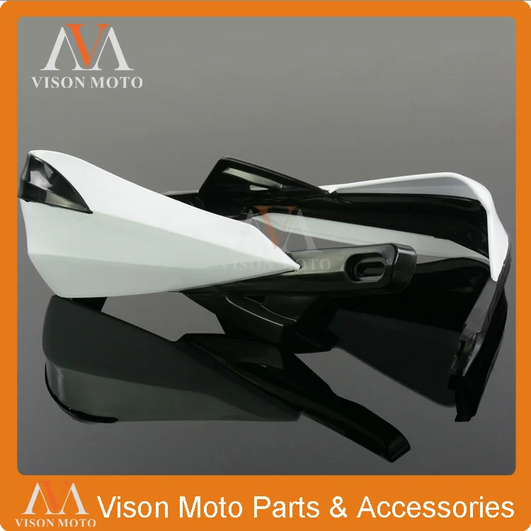 Белый Мотоцикл Handguard рука Guard Fit яма грязи велосипед Мотокросс Эндуро Супермото Гонки Для KTM ATV CRF YZF KXF RMZ KLX DRZ