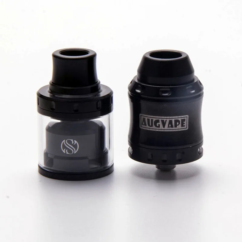 Набор с верхним колпачком Augvape Merlin Mini RTA & RDA баком из нержавеющей стали 24 мм 2 мл