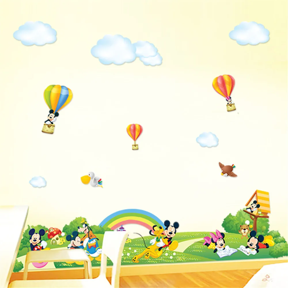 

Large Mouse Clouds Wall Decal Removable Wall Stickers Kids Decor