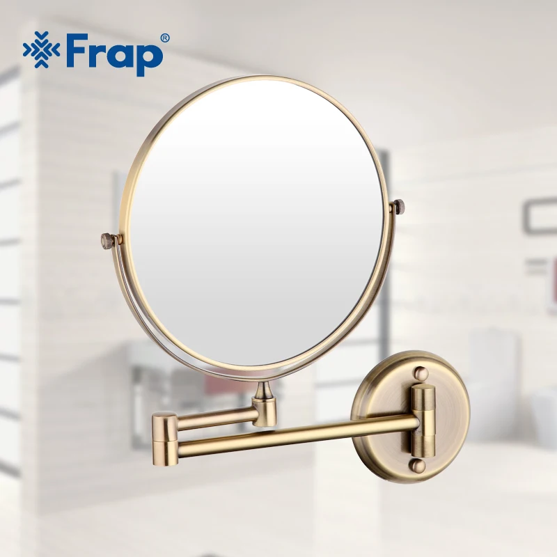 Зеркало для макияжа Frap настенное винтажное античное из нержавеющей стали