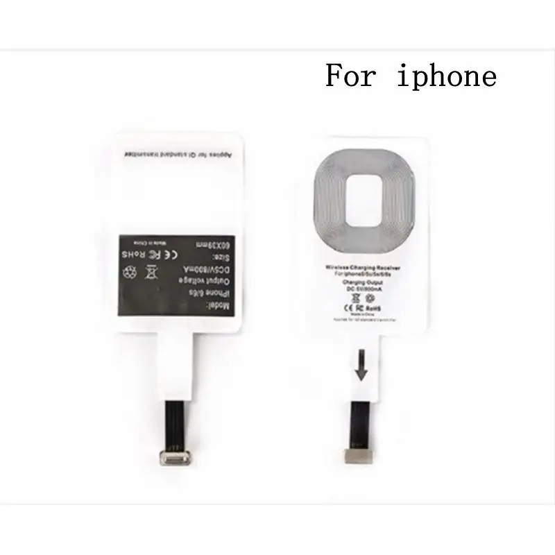 For Iphone Sindvor QI Беспроводное зарядное устройство приемник для iPhone X 8 7 6 Plus Универсальный беспроводной зарядный приемник для телефона Micro usb type-c - Тип штекера: For Iphone