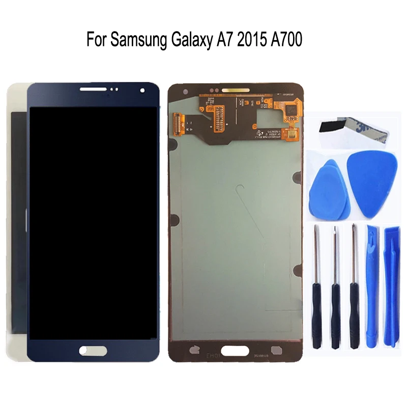 For Samsung Galaxy A7 2015 A700 A700F A700FD AMOLED LCD Display Touch Screen Digitizer Repair kit For Galaxy A7 2015 Phone Parts