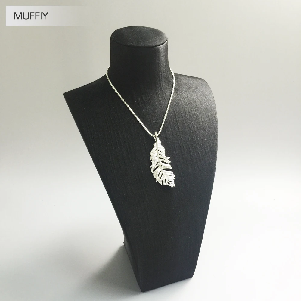 Кулон с белыми перьями модные ювелирные изделия для женщин в европейском стиле