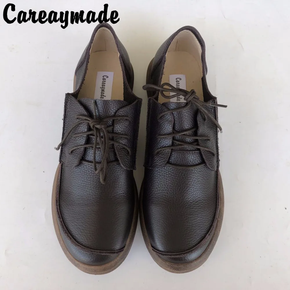 Новинка весенняя женская обувь Careaymade из хлопка Sen искусственная кожа плоская