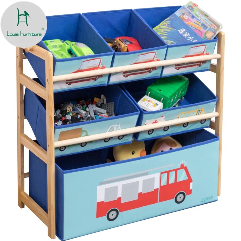 

Louis Fashion Children's Cabinets Modern Simple Kindergarten Multi-storey Toy Rack Home