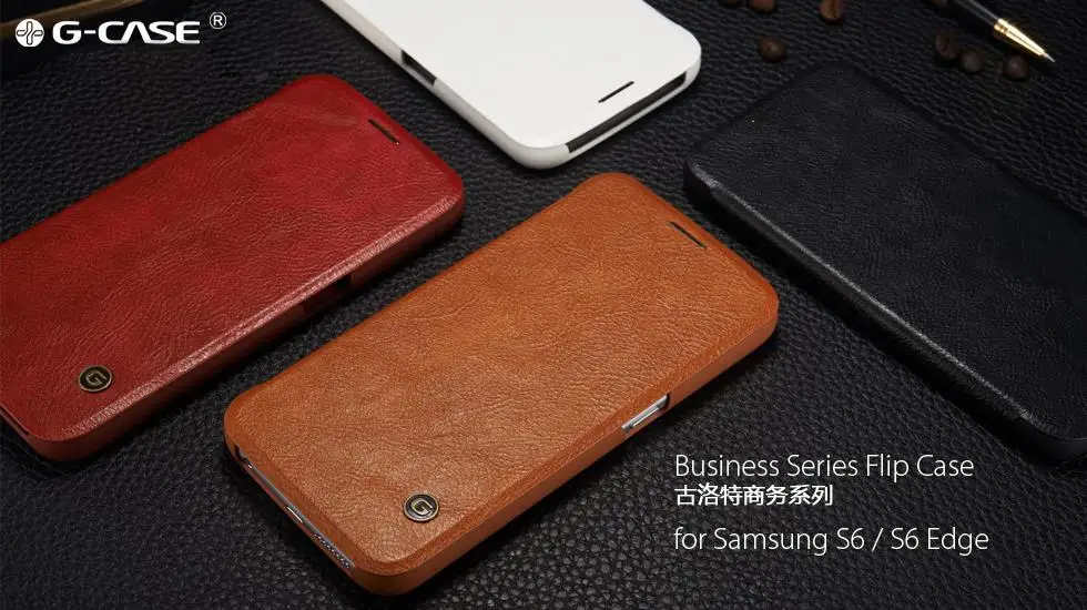S8 S9 GCASE кошелек из натуральной кожи флип-чехол для телефона Samsung Plus S7 edge S6 Note 8 |