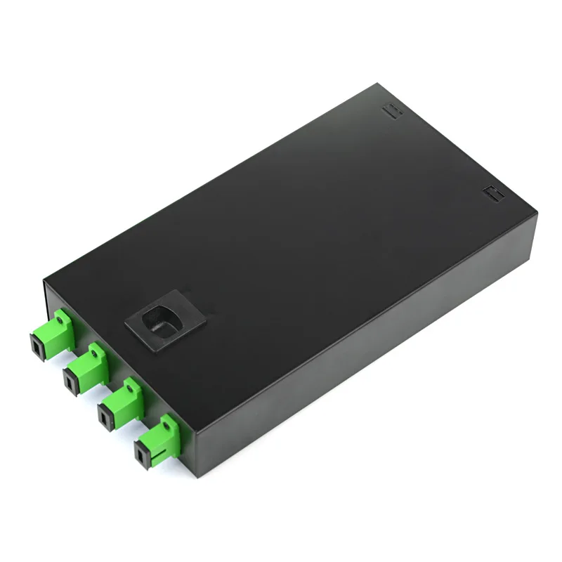 Оптоволоконная терминальная коробка 4 ядра настольного типа SC APC с адаптером pigtail