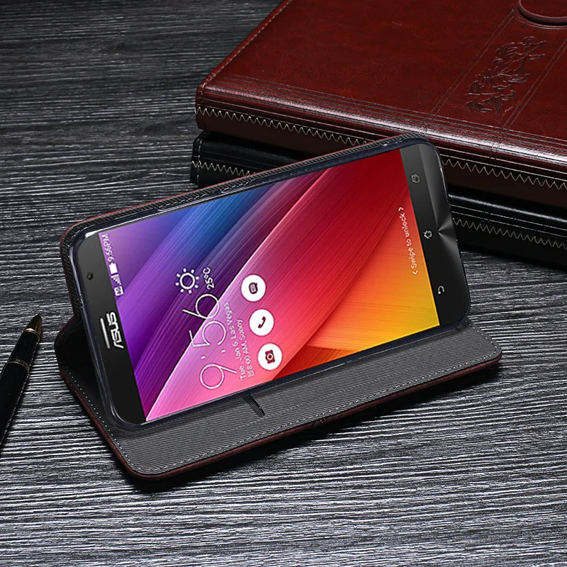 Для Asus Zenfone 2 ZE550ML чехол Роскошный кожаный флип для ASUS ZE551ML защитный телефона Ретро