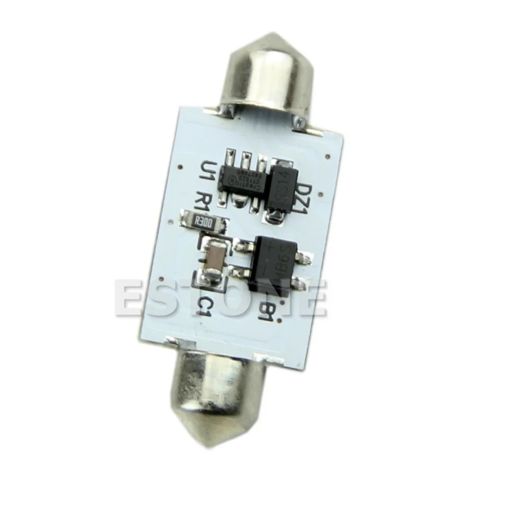 1 шт. 42 мм 3014 48 SMD светодиодный автомобиль гирлянда для салона Купол белый