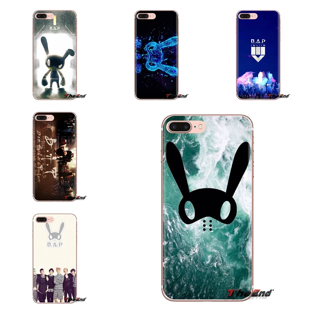 For Samsung Galaxy S3 S4 S5 Mini S6 S7 Edge S8 S9 S10 Plus Note 3 4 5 8 9 Transparent Soft Shell Covers Kpop Bap B.A.P Boys band |
