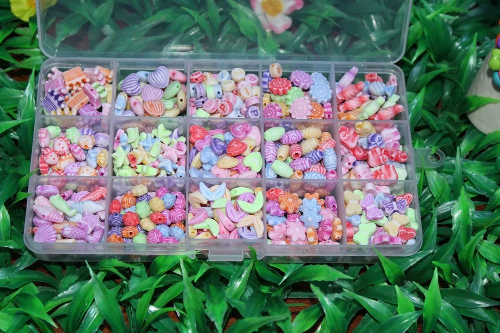 Более 420 шт. бусины для детских игрушек браслет ожерелье акриловые ткацкие ленты