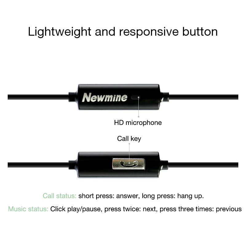 NEWMINE JK12 Super Bass In-Ear Earphone 3.5mm Music Earphones With Mic Silicone Frosted Earbuds For Android iOS China's High-End |