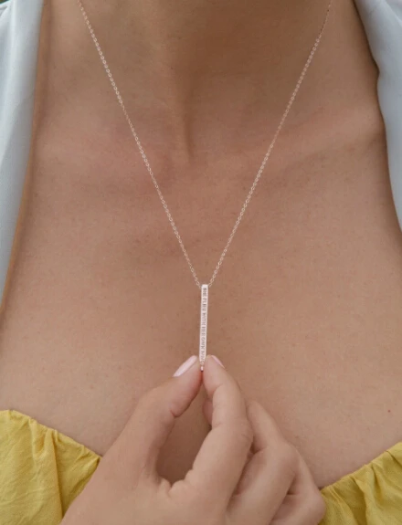 4.5cm Long Stainless Steel Solid Blank or Personalization Customization Bar Disc Necklace Engraved Name Photo | Украшения и