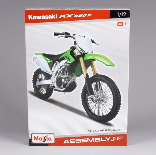 Maisto 1:12 KX 450F Сборка DIY Литье под давлением модель мотоцикла велосипед комплект для детей подарки на день рождения игрушки Коллекционные