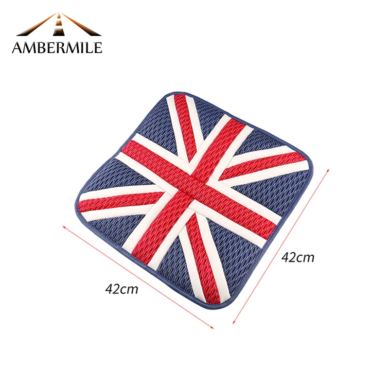 AMBERMILE для Mini Cooper F54 F55 F56 F57 F60 R56 R50 R53 R60 R55 R57 JCW аксессуары Юнион Джек чехол для Автокресла Подушка для автокресла
