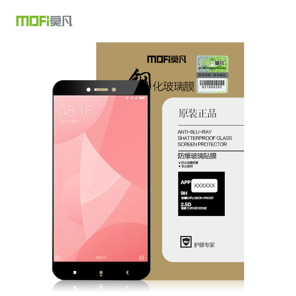 MOFI для Xiaomi Redmi 4X закаленное стекло Pro защита экрана полное покрытие защитная