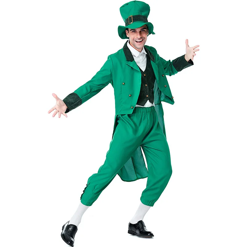 Костюм на Хэллоуин Ирландская семейная группа детский костюм Leprechaun идея Дня