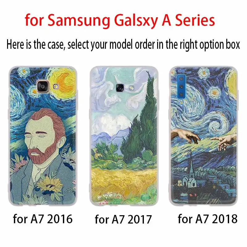 Чехол для Samsung A32 A52 A72 A12 A42 5g A21S A50 A51 A3 A5 A6 A7 A8 Plus 2018 2017 картина Винсента Ван Гога