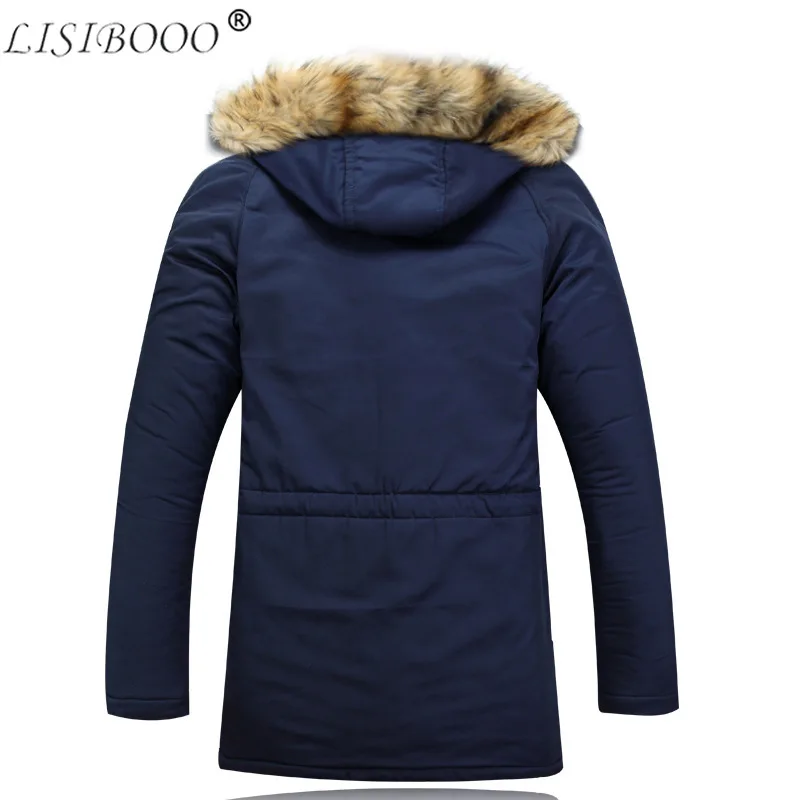 Осенне-зимняя мужская куртка с капюшоном пальто из толстого хлопка мужское