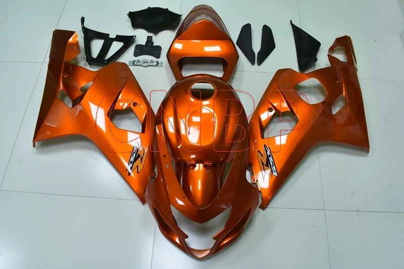 Обтекатели для Suzuki GSXR600 2004-2005 K4 оранжево-красный набор для всего тела GSXR 750 2004 Обтекатели для Suzuki GSXR750 2004 без краски