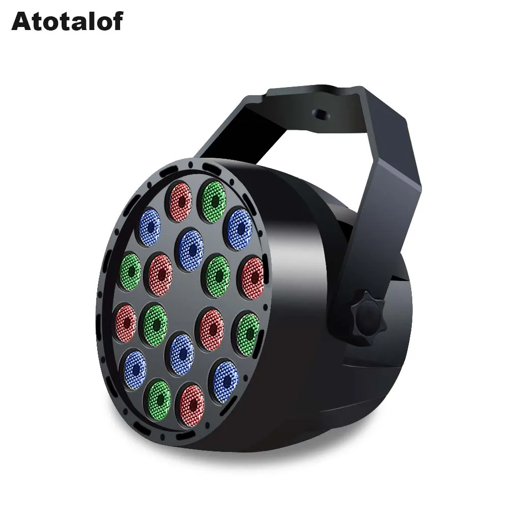 Atotalof 18 Вт x 1 светодиодный Par свет RGB DJ освещение эффект профессиональное для сцены