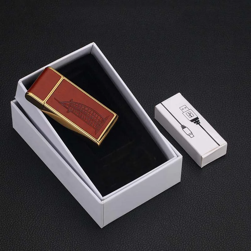 Модная Зажигалка для сигарет ветрозащитная зарядка Usb креативные зажигалки