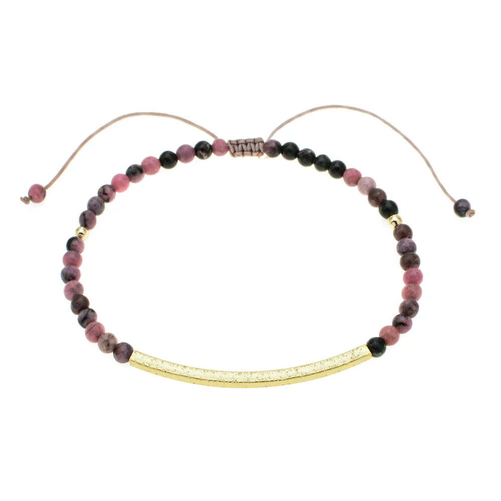amazonite ZMZY 3 мм бусы из бирюзы натуральный камень браслет богемский Шарм ювелирный браслет ручной работы браслеты для женщин аксессуары - Окраска металла: amazonite