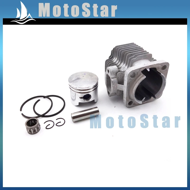 Головка цилиндра 44 мм + поршневой штифт 12 комплект колец подшипника для 2 тактного