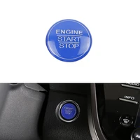 bbqfuka new accessories fit for toyota camry 2018 blue black red engine start stop button switch ignition cover trim