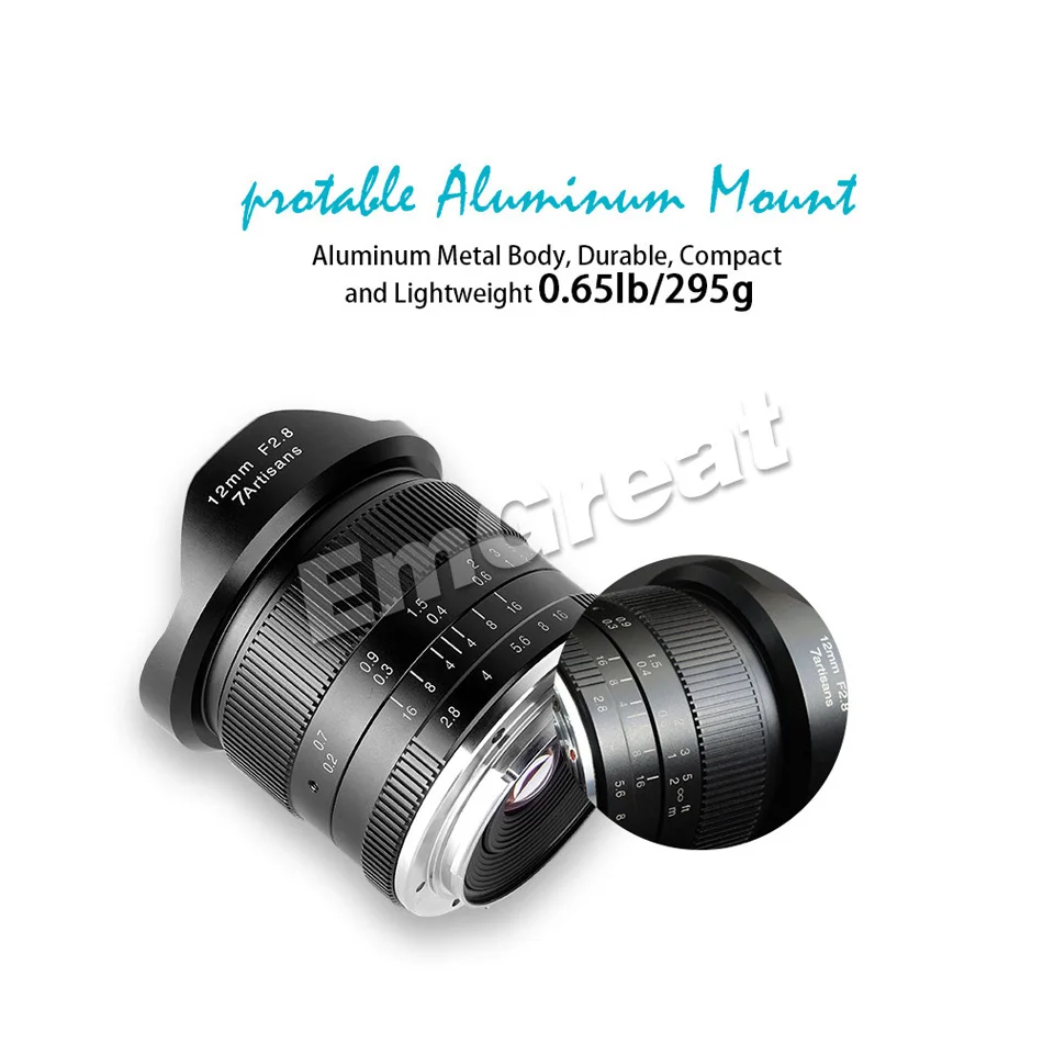 7 ремесленников 12 мм F2.8 ультра широкоугольный объектив для sony E-mount APS-C беззеркальных камер A6500 A6300 A7 ручной фокус Prime фиксированный объектив