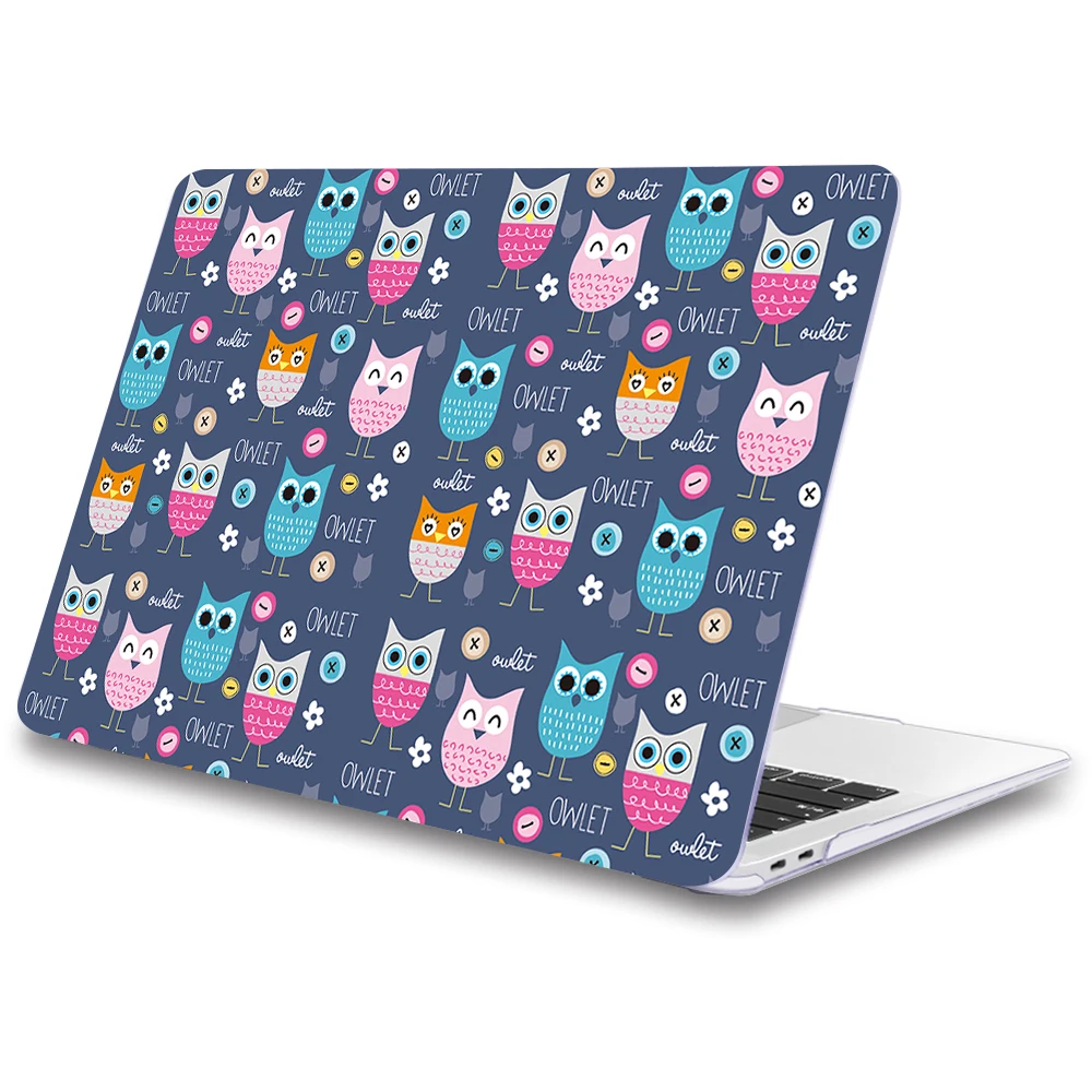 Чехол с совой для ноутбука Apple macbook Air Pro retina 11 12 13 15 для Mac book 13,3 дюймов с сенсорной панелью