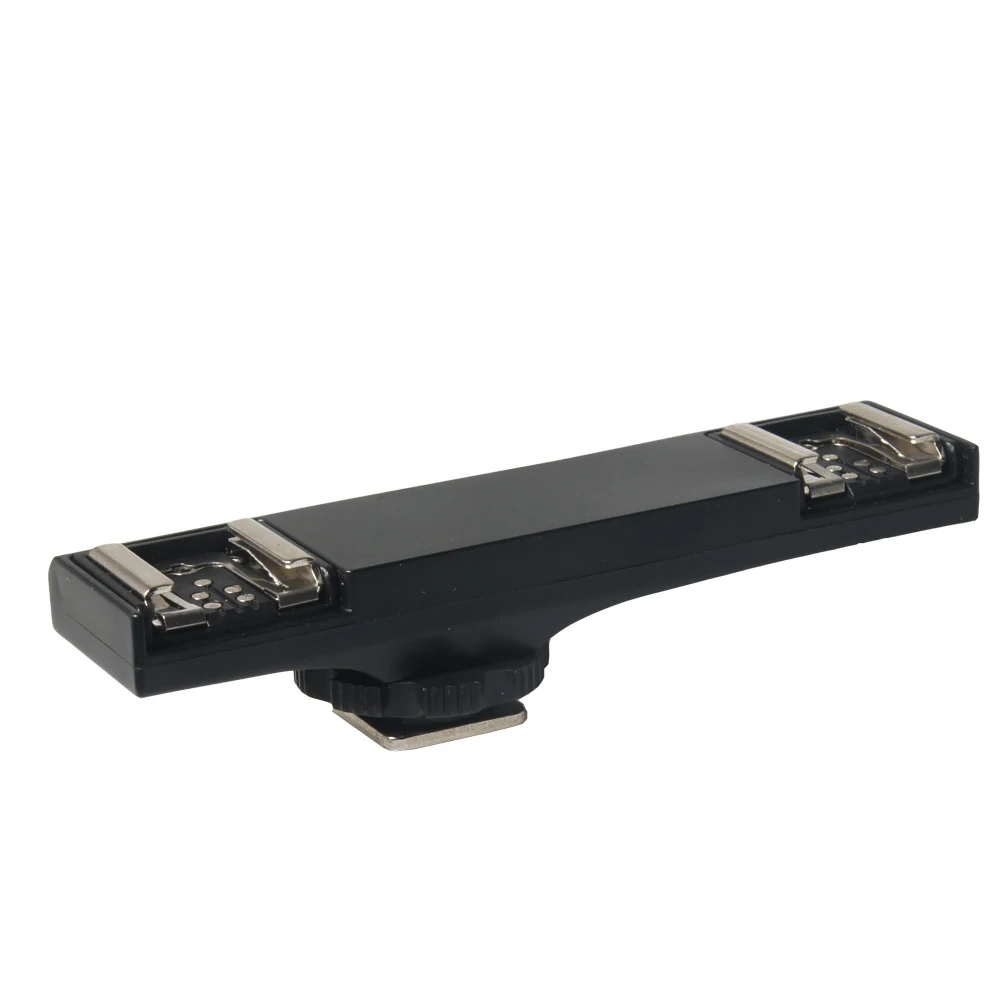 

Dual Hot Shoe Flash Speedlite Light Trigger Splitter Mount Bracket for Nikon DSLR Camera