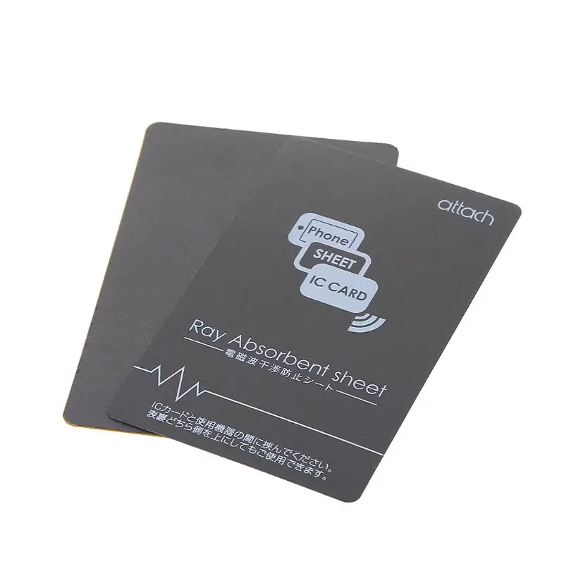 Grey Anti Metal Magnetic NFC Sticker Paster for iPhone Cell Phone Bus Access Control Card IC Protection Supplies|Карты контроля