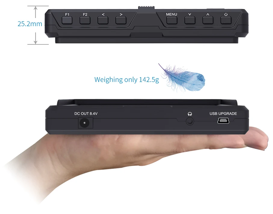 FEELWORLD F5 " на камере DSLR полевой монитор 4 K HDMI ips Full HD 1920x1080 фокусировка Assist DC вход выход включает наклон руки