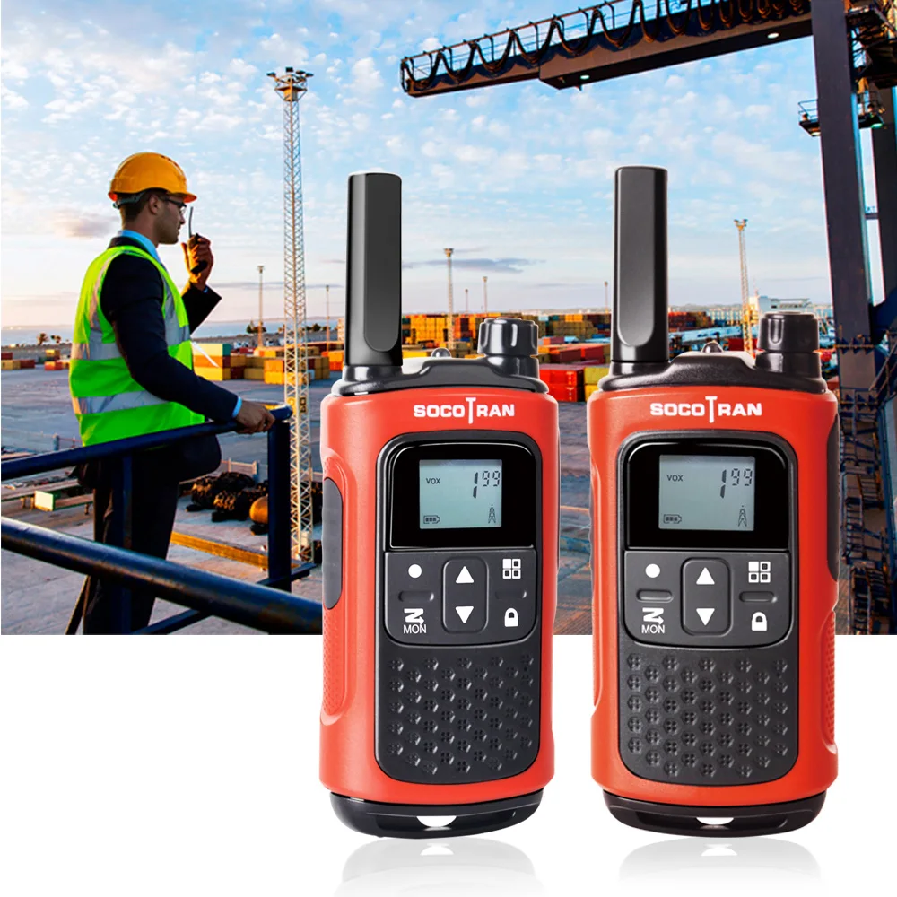 PMR 446 беслицензионная рация Scocotran перезаряжаемая 2-Way Радио 8 каналов сканирования VOX Ham Радио портативная мини рация