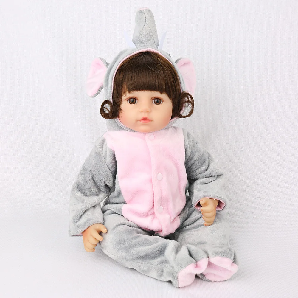 18 &quot45 см Силиконовая виниловая Кукла Reborn Baby настоящая сенсорная Реалистичная