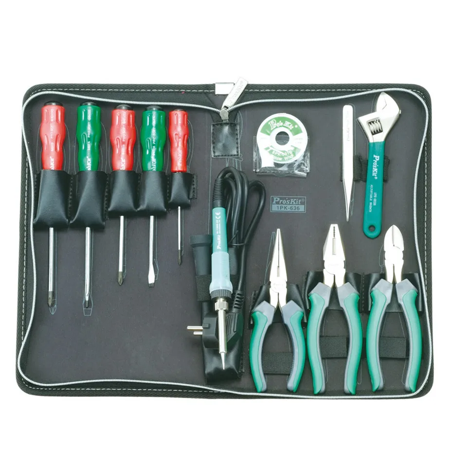 Hot Prokit home repair tool set 13 sets of common household tool kit Cross screwdriver 1PK-636B-1